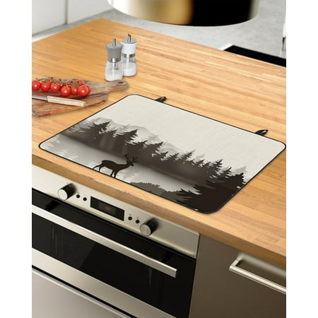 Brown Forest Stove Top Covers for Electric Stove Heat Insulation Fireproof Glass Cooktop Cover Counter Top Glass Stove Cover for Prevent Scratches 24 x21 Cartoon Elk Animals Farmhouse
Brown Forest Stove Top Covers for Electric Stove Heat Insulation Fireproof Glass Cooktop Cover Counter Top Glass Stove Cover for Prevent Scratches 24 x21 Cartoon Elk Animals Farmhouse