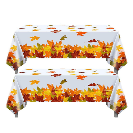 2 Pieces Thanksgiving Autumn Leaves Plastic Tablecloth for Rectangle Tables Felt Maple Leaf Shape for Fall Picnic Kitchen Restaurant Curtain Decor Disposable Party Decor Tablecloths
2 Pieces Thanksgiving Autumn Leaves Plastic Tablecloth for Rectangle Tables Felt Maple Leaf Shape for Fall Picnic Kitchen Restaurant Curtain Decor Disposable Party Decor Tablecloths