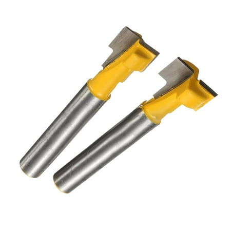 2Pieces 1/4 *3/8 & 1/4 *1/2 Shank Keyhole Router Bits Cutter Woodworking