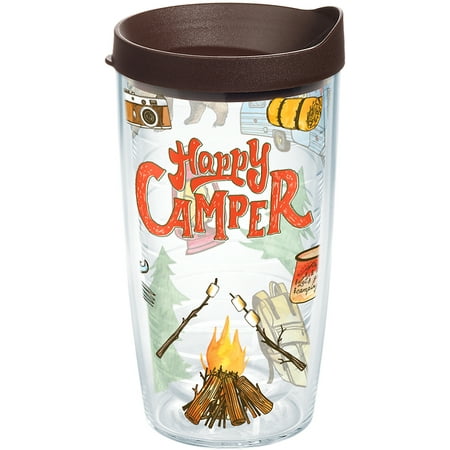 Tervis Happy Camper Made in USA Double Walled Insulated Tumbler Travel Cup Keeps Drinks Cold & Hot 16oz Clear
Tervis Happy Camper Made in USA Double Walled Insulated Tumbler Travel Cup Keeps Drinks Cold & Hot 16oz Clear