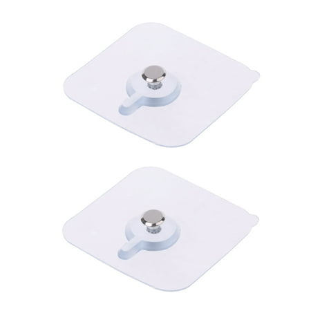 TRINGKY 2pcs Seamless Self Adhesive Nail Hook Holder Wall Hanger Hanging kit For Photo F