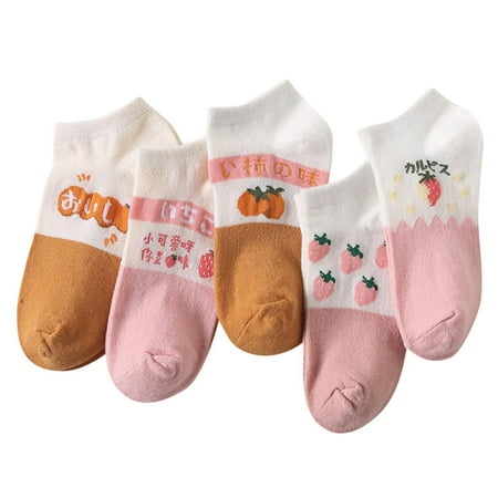CLZOUD Ankle Athletic Socks Pink Polyester Cotton Women Socks Slippers New Pattern Fashion Korean Cartoon Cute Fruit Socks Comfortable Socks
CLZOUD Ankle Athletic Socks Pink Polyester Cotton Women Socks Slippers New Pattern Fashion Korean Cartoon Cute Fruit Socks Comfortable Socks