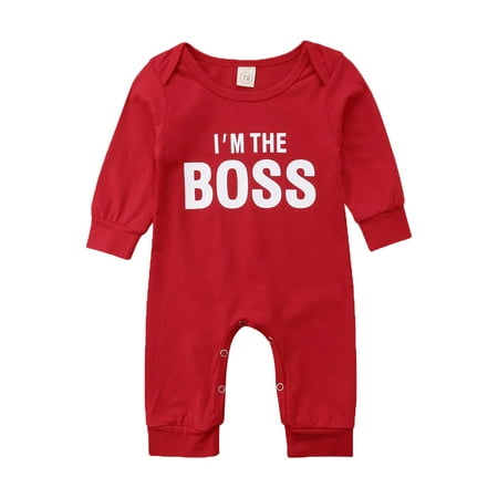 Nokpsedcb Newborn Infant Baby Boys Girls Long Sleeve Letter Print Warm Jumpsuit Spring Fall Outfits Red 18-24 Months
Nokpsedcb Newborn Infant Baby Boys Girls Long Sleeve Letter Print Warm Jumpsuit Spring Fall Outfits Red 18-24 Months