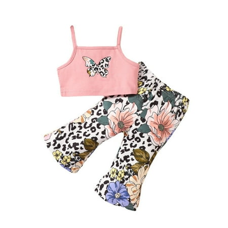 Kids Toddler Baby Girls Spring Summer Floral Cotton Ribbed Sleeveless Vest Bell Bottom Outfits Clothes Child Leisure Outwear
Kids Toddler Baby Girls Spring Summer Floral Cotton Ribbed Sleeveless Vest Bell Bottom Outfits Clothes Child Leisure Outwear
