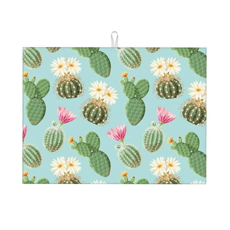 Dish Drying Mat green Cactus Succulents Highly Absorbent Microfiber Drying Mat Kitchen Counter or Sink Drawer Liner 16x18 Kitchen Drying Mat Coffee Mat Kitchen Essentials
Dish Drying Mat green Cactus Succulents Highly Absorbent Microfiber Drying Mat Kitchen Counter or Sink Drawer Liner 16x18 Kitchen Drying Mat Coffee Mat Kitchen Essentials