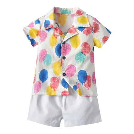 ZRBYWB Toddler Boy Clothes Short Sleeve Balloon Printed Cartoon Shirt Tops Shorts 2 Piece Child Kids Gentleman Outfits Baby Clothes
ZRBYWB Toddler Boy Clothes Short Sleeve Balloon Printed Cartoon Shirt Tops Shorts 2 Piece Child Kids Gentleman Outfits Baby Clothes