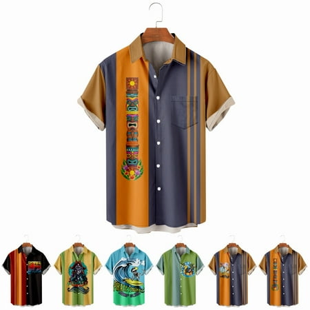 LANLIN Hawaiian Men s Button Up Shirt & Top with Breast Pocket Lightweight Clothing Plus Size Men
LANLIN Hawaiian Men s Button Up Shirt & Top with Breast Pocket Lightweight Clothing Plus Size Men