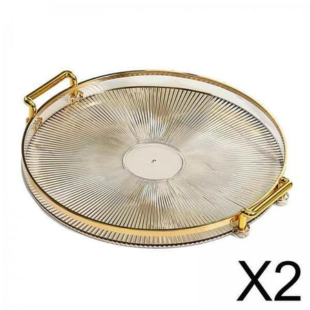 2 Piece Serving Tray Food Tray Vanity Tray Home Kitchen Decoration Ornaments