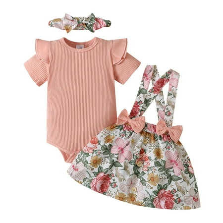 Toddler Girls Short Sleeve Floral Printing Tops Vest Dress Headbands 3PCS Casual Suit Outfits Infant Baby Fashion Dailywear Child Clothing
Toddler Girls Short Sleeve Floral Printing Tops Vest Dress Headbands 3PCS Casual Suit Outfits Infant Baby Fashion Dailywear Child Clothing