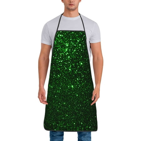Wukai Green Sparkling Print Aprons Adjustable Bib Aprons Cooking Kitchen Chef Apron for Women and Men
Wukai Green Sparkling Print Aprons Adjustable Bib Aprons Cooking Kitchen Chef Apron for Women and Men