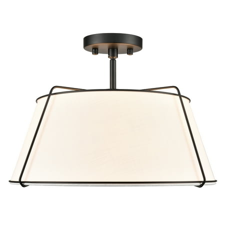 Light Society Emilio Ceiling Light in Black/White