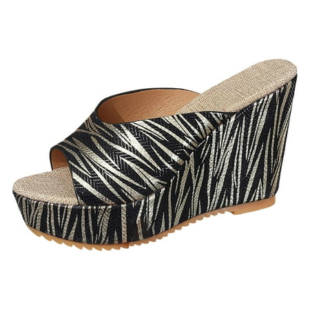 Ladies Summer Colour Blocking Casual Shiny Leather Thick Bottom Large Size Slope Heel Sandal Slippers
Ladies Summer Colour Blocking Casual Shiny Leather Thick Bottom Large Size Slope Heel Sandal Slippers
