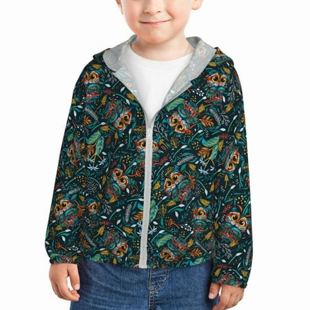 Lukts Owl Doodle Print Children s Long-Sleeved Sun Protection Clothing Hooded Sweatshirts for Boys and Girls Outdoor Sports-4 Years
Lukts Owl Doodle Print Children s Long-Sleeved Sun Protection Clothing Hooded Sweatshirts for Boys and Girls Outdoor Sports-4 Years