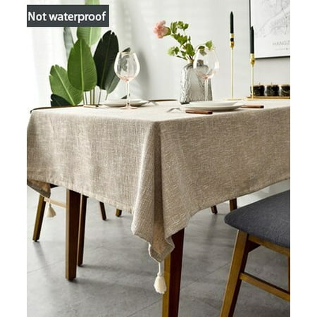 UMMH Plain Tablecloths Thick Linen Cotton Rectangular Waterproof Table Covers Cloth for Dining Table Party Wedding Decorative
UMMH Plain Tablecloths Thick Linen Cotton Rectangular Waterproof Table Covers Cloth for Dining Table Party Wedding Decorative