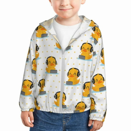Sun Hoodie for Kids Cute Duck With Headphone Long Sleeve Swim Fishing Shirts Sun Protection Zip Up Jacket Clothing Athletic Hoodie
Sun Hoodie for Kids Cute Duck With Headphone Long Sleeve Swim Fishing Shirts Sun Protection Zip Up Jacket Clothing Athletic Hoodie