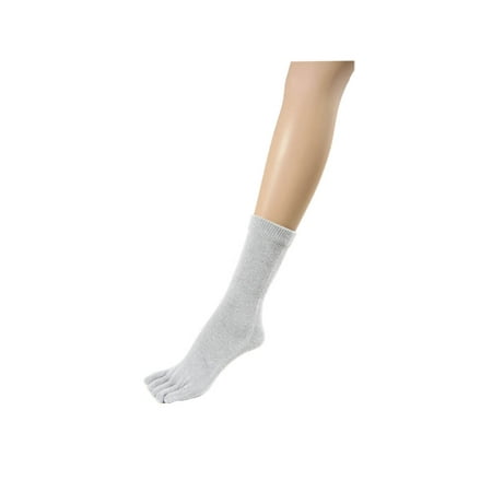 Couver Soft Cotton Ankle Toe Socks 1 Pair White Medium