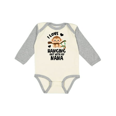 Inktastic Monkey I Love Hanging out with My Nana Gift Baby Boy or Baby Girl Long Sleeve Bodysuit
Inktastic Monkey I Love Hanging out with My Nana Gift Baby Boy or Baby Girl Long Sleeve Bodysuit