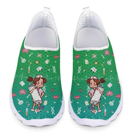 Cartoon Nurse Print Woman Penny Loafers Women Running Sneakers Slip On Flats Female Mesh Casual Shoes Ladies Summer Beach Shoes
Cartoon Nurse Print Woman Penny Loafers Women Running Sneakers Slip On Flats Female Mesh Casual Shoes Ladies Summer Beach Shoes