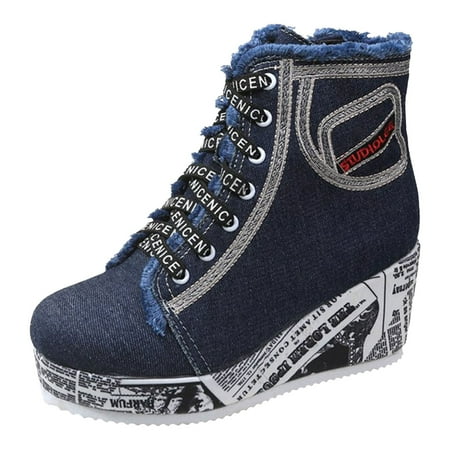 PMUYBHF Women s Fashion Newspaper Bottom Personalized Wedge Denim Fashion Boots New Side Zipper Ankle Boots 41.98
PMUYBHF Women s Fashion Newspaper Bottom Personalized Wedge Denim Fashion Boots New Side Zipper Ankle Boots 41.98