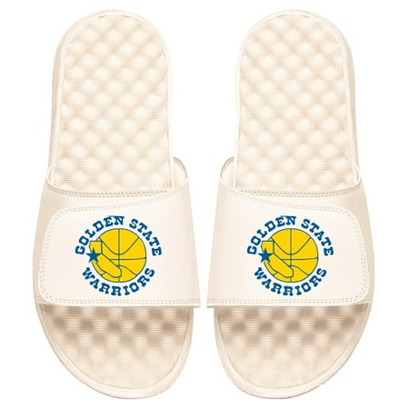 Men s ISlide Cream Golden State Warriors Slide Sandals
