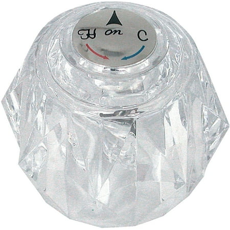 Danco Perfect Match Delta Clear Acrylic Bath Faucet Handle 2-1/2 In. H X 2-1/8 In. Base