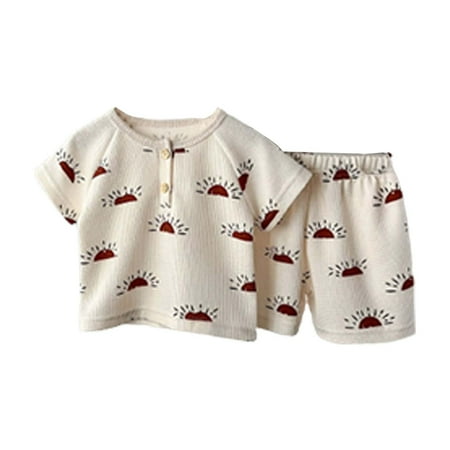 Rovga Outfits For Toddler Girls Summer Children S Leisure Suit Spotted Sun Print Round Neck Short Sleeve Shorts Home Out For 0 To 5 Years
Rovga Outfits For Toddler Girls Summer Children S Leisure Suit Spotted Sun Print Round Neck Short Sleeve Shorts Home Out For 0 To 5 Years