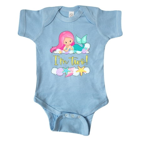 Inktastic I m 2 Mermaid with Pink Hair and Shells Gift Baby Boy or Baby Girl Bodysuit
Inktastic I m 2 Mermaid with Pink Hair and Shells Gift Baby Boy or Baby Girl Bodysuit