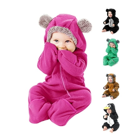 URMAGIC 0-24M Newborn Infant Baby Boy Girl One Piece Bunting Bodysuit Toddler Kids Fleece Hooded Footie Romper Outerwear Cartoon Bear Snowsuit Winter Warm Jacket
URMAGIC 0-24M Newborn Infant Baby Boy Girl One Piece Bunting Bodysuit Toddler Kids Fleece Hooded Footie Romper Outerwear Cartoon Bear Snowsuit Winter Warm Jacket