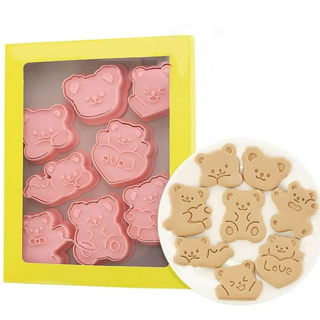 Julam 8pcs Bear Shape Cookie Molds Cute Cookie Cutter Set Kitchen Baking Tools Cookie Cutter Set Kitchen Baking Tool for Pastry Cake Fondant brilliant
Julam 8pcs Bear Shape Cookie Molds Cute Cookie Cutter Set Kitchen Baking Tools Cookie Cutter Set Kitchen Baking Tool for Pastry Cake Fondant brilliant