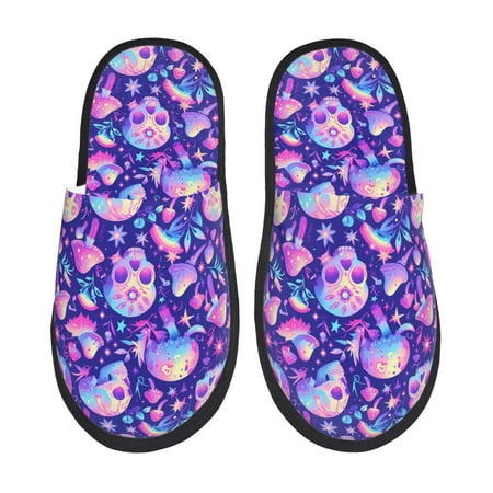 Sikiie colorful mushroom Skull rainbow Fuzzy Slip-on Slippers Warm Cozy Soft Lightweight Memory Foam Indoor House ShoesMedium
Sikiie colorful mushroom Skull rainbow Fuzzy Slip-on Slippers Warm Cozy Soft Lightweight Memory Foam Indoor House ShoesMedium