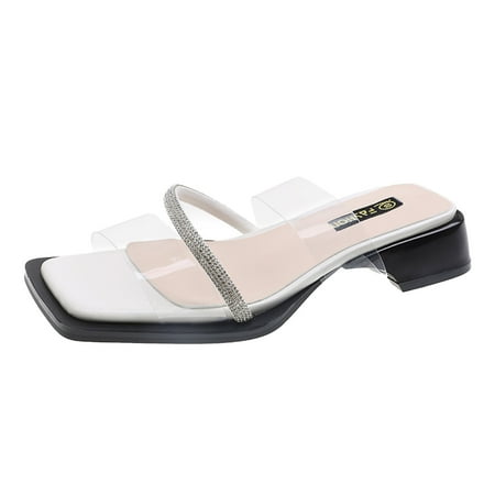 Qufokar Low Heel Sandals for Women Dressy Sandals for Women With Support Women Sandals Fashion New Pattern Rhinestone Decoration Vintage Square Toe Open Toe Comfort Square Heel Large Beach Slippers S
Qufokar Low Heel Sandals for Women Dressy Sandals for Women With Support Women Sandals Fashion New Pattern Rhinestone Decoration Vintage Square Toe Open Toe Comfort Square Heel Large Beach Slippers S