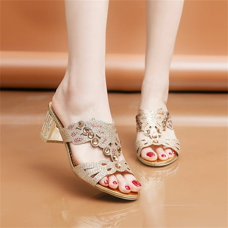BCMMKLPP5416 Ladies Fashion Summer Butterfly Colorful Rhinestone Chunky High Heel Open Toe Sandals Gold 39
BCMMKLPP5416 Ladies Fashion Summer Butterfly Colorful Rhinestone Chunky High Heel Open Toe Sandals Gold 39