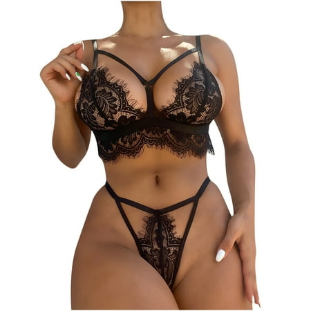 Womens Lingerie Sets Clearance Lace Bib Pants Coverall Split Type Underwear Set Blue Lingerie for Women Black L
Womens Lingerie Sets Clearance Lace Bib Pants Coverall Split Type Underwear Set Blue Lingerie for Women Black L