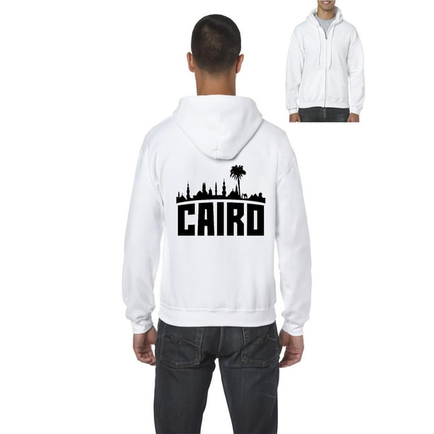 Cairo Egypt Pyramids Men's Full-Zip Hooded Sweatshirt