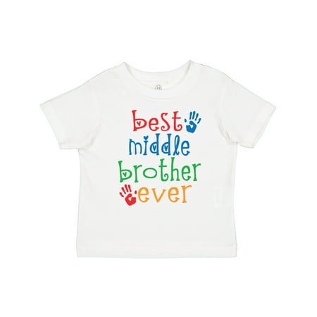 Inktastic Best Middle Brother Ever Little Boy Gift Toddler Boy Girl T-Shirt