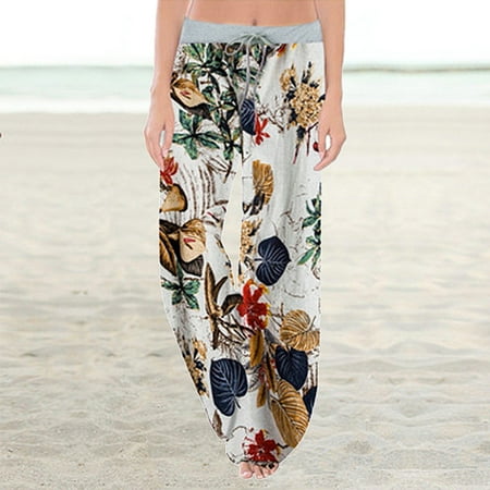 TWIFER Pants For Women Women s Casual Printed Comfy Pajama Pants Lounge Palazzo Yoga Pants