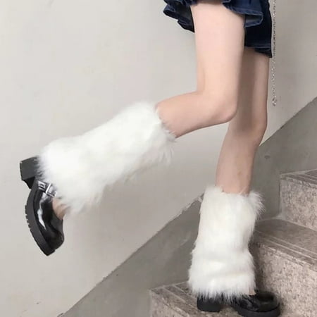 GROFRY 1 Pair Leg Warmers Faux Fur Fuzzy Mid Calf Thickened Stretchy Keep Warm Solid Color Autumn Winter Women Boot Stockings for School
GROFRY 1 Pair Leg Warmers Faux Fur Fuzzy Mid Calf Thickened Stretchy Keep Warm Solid Color Autumn Winter Women Boot Stockings for School