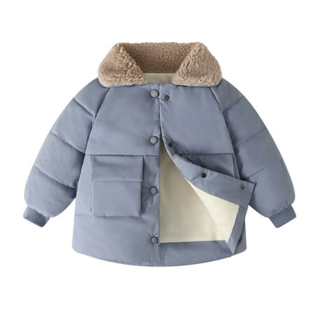 TUOBARR Toddler Kids Baby Boys Girls Fashion Cute Solid Color Windproof Padded Clothes Jacket Lapel Coat Blue(18Months-6Years)
TUOBARR Toddler Kids Baby Boys Girls Fashion Cute Solid Color Windproof Padded Clothes Jacket Lapel Coat Blue(18Months-6Years)