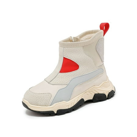 Gomelly Boys Boot Plush Lined Winter Shoes Side Zip Snow Casual Warm Shoe Outdoor School Beige 8C
Gomelly Boys Boot Plush Lined Winter Shoes Side Zip Snow Casual Warm Shoe Outdoor School Beige 8C