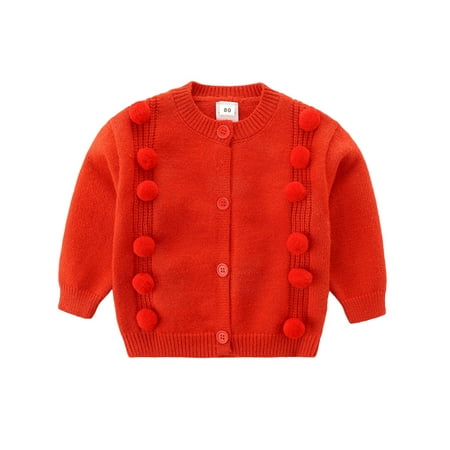 uukiA 9-24 Months And 2-4 Years Child Baby Girl Long Sleeve Knitted Cardigan Solid Sweater Top
uukiA 9-24 Months And 2-4 Years Child Baby Girl Long Sleeve Knitted Cardigan Solid Sweater Top