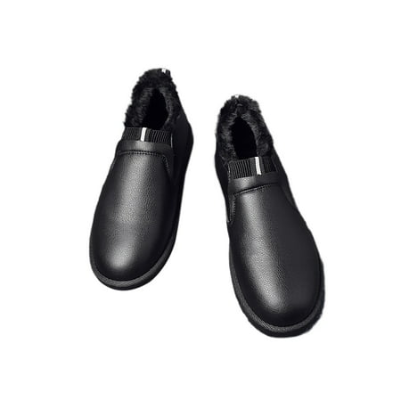 Ymiytan Men Warm Casual Shoe Round Toe Winter Shoes Slip On Snow Boots Walking Flats Comfortable Plush Lining Loafers Black (PU Upper) 7
Ymiytan Men Warm Casual Shoe Round Toe Winter Shoes Slip On Snow Boots Walking Flats Comfortable Plush Lining Loafers Black (PU Upper) 7