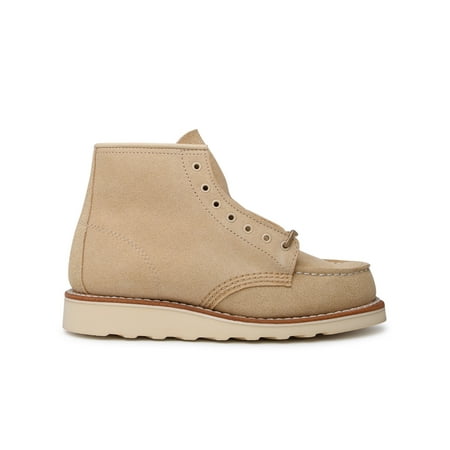 RED WING SHOES SCARPONCINO MOC IN SUEDE BEIGE