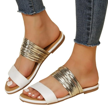 YanHoo Rhinestone Slide Sandals Women Girls Dressy Low Wedge Sandal Summer Beach Cute Slip on Slippers Boho Glitter Open Toe Flat Sandals
YanHoo Rhinestone Slide Sandals Women Girls Dressy Low Wedge Sandal Summer Beach Cute Slip on Slippers Boho Glitter Open Toe Flat Sandals