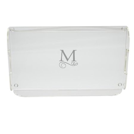 Carved Solutions Acrylic Serving Tray With Handles-Pi-Flourish-T