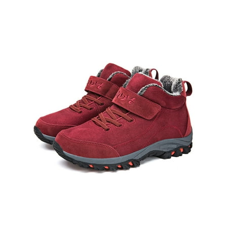 Eloshman Womens Mens Winter Boot Plush Lined Snow Boots Faux Fur Warm Booties Cold Weather Breathable Comfort Ankle Bootie Comfortable Walking Shoe Red Women 4.5
Eloshman Womens Mens Winter Boot Plush Lined Snow Boots Faux Fur Warm Booties Cold Weather Breathable Comfort Ankle Bootie Comfortable Walking Shoe Red Women 4.5