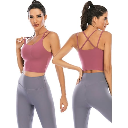 Womens Camisole Bras Tube Top Sport Bras Comfy Padded Seamless Gym Camisole Crop Strap Tops Chest Pad Vest
Womens Camisole Bras Tube Top Sport Bras Comfy Padded Seamless Gym Camisole Crop Strap Tops Chest Pad Vest