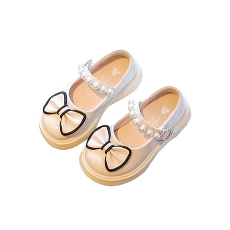 Woobling Kids Lightweight Dress Shoes Low Top Flats Wedding Sweet Ankle Strap Princess Loafers Beige 5C
Woobling Kids Lightweight Dress Shoes Low Top Flats Wedding Sweet Ankle Strap Princess Loafers Beige 5C