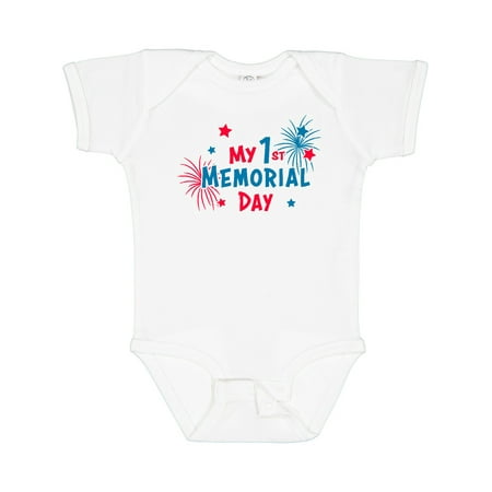 Inktastic My 1st Memorial Day Gift Baby Boy or Baby Girl Bodysuit