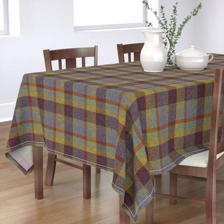 Cotton Sateen Tablecloth 70 Square - Autumn Colors Nature Plaid Rustic Woodland Purple Lilac Print Custom Table Linens by Spoonflower
Cotton Sateen Tablecloth 70 Square - Autumn Colors Nature Plaid Rustic Woodland Purple Lilac Print Custom Table Linens by Spoonflower
