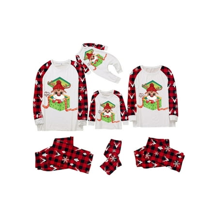 Ma&Baby Family Matching Christmas Pajamas Deer Gift Box Print Tops Plaid Pants Xmas Pjs Set
Ma&Baby Family Matching Christmas Pajamas Deer Gift Box Print Tops Plaid Pants Xmas Pjs Set